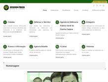Tablet Screenshot of defensoria.df.gov.br