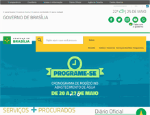 Tablet Screenshot of df.gov.br