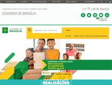 Tablet Screenshot of brasilia.df.gov.br