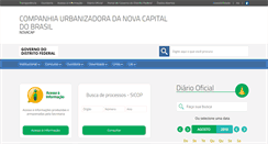 Desktop Screenshot of novacap.df.gov.br