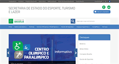 Desktop Screenshot of esporte.df.gov.br