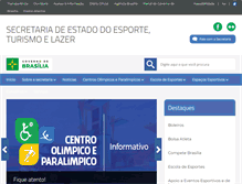 Tablet Screenshot of esporte.df.gov.br