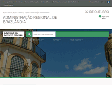 Tablet Screenshot of brazlandia.df.gov.br