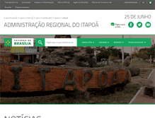 Tablet Screenshot of itapoa.df.gov.br