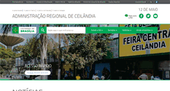 Desktop Screenshot of ceilandia.df.gov.br