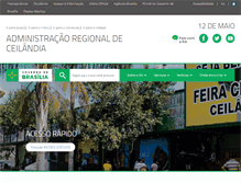 Tablet Screenshot of ceilandia.df.gov.br