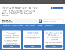 Tablet Screenshot of mulher.df.gov.br