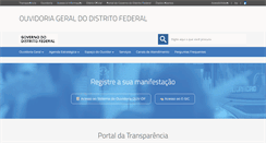 Desktop Screenshot of ouvidoria.df.gov.br