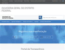 Tablet Screenshot of ouvidoria.df.gov.br