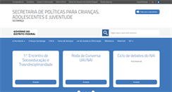 Desktop Screenshot of crianca.df.gov.br