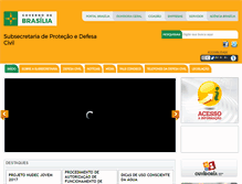 Tablet Screenshot of defesacivil.df.gov.br
