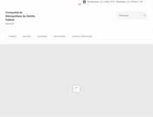 Tablet Screenshot of metro.df.gov.br