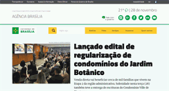 Desktop Screenshot of agenciabrasilia.df.gov.br